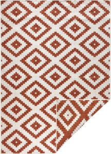 Červeno-krémový venkovní koberec Bougari Malta