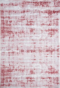 Červeno-šedý koberec Floorita Abstract