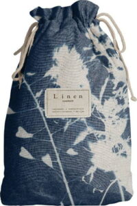 Cestovní vak s příměsí lnu Linen Couture Blue Flowers