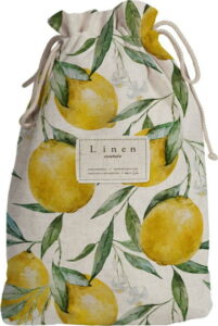 Cestovní vak s příměsí lnu Linen Couture Blue Lemons