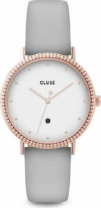 Dámské hodinky s šedým koženým řemínkem Cluse Le Couronnement CLUSE