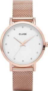 Dámské hodinky v barvě růžového zlata Cluse Pavane CLUSE