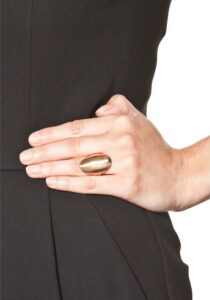 Dámský prsten ve zlaté barvě NOMA Amy Noma