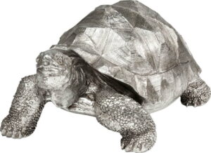 Dekorativní soška želvy ve stříbrné barvě Kare Design Turtle Kare Design