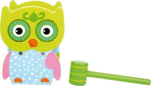 Dětská dřevěná hra s kladivem Legler Hammer Bench Owl Legler