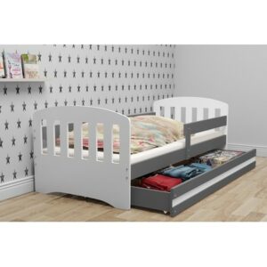 Dětská postel CLASSIC 160x80 cm Šedá BMS