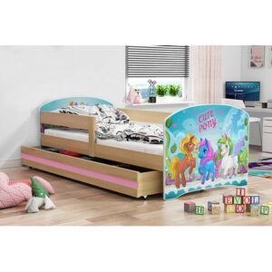 Dětská postel LUKI 1 160x80 cm Borovice Pony BMS