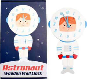 Dětské nástěnné hodiny ze dřeva Rex London Astronaut Rex London