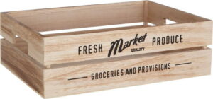 Dřevěný úložný box na zeleninu Premier Housewares Farmers Market