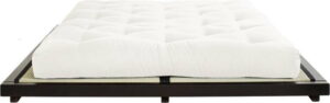 Dvoulůžková postel z borovicového dřeva s matrací Karup Design Dock Double Latex Black/Natural