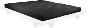 Dvoulůžková postel z borovicového dřeva s matrací Karup Design Japan Comfort Mat White/Black