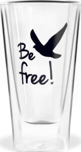 Dvoustěnná sklenice Vialli Design Be Free