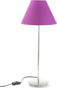 Fialová stolní lampa Versa Metalina