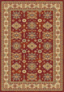Hnědo-červený koberec Universal Terra Ornaments