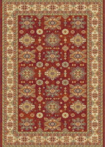 Hnědo-červený koberec Universal Terra Ornaments
