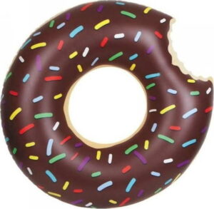 Hnědý nafukovací kruh Gadgets House Donut