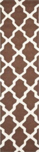 Hnědý vlněný koberec Safavieh Ava