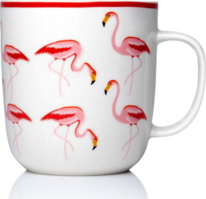 Hrnek z kostního porcelánu Sabichi Flamingo