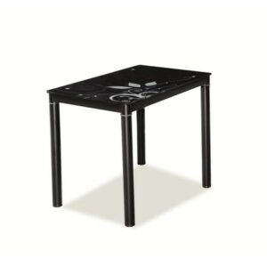 Jídelní stůl Damar 80x60 cm černá SIGNAL