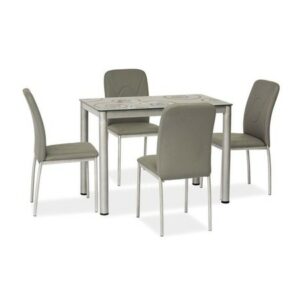 Jídelní stůl Damar 80x60 cm šedý SIGNAL
