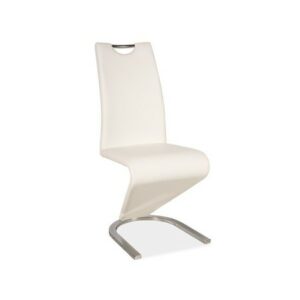 Jídelní židle H-090 bílá/chrom SIGNAL