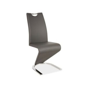 Jídelní židle H-090 šedá/chrom SIGNAL