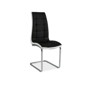 Jídelní židle H-103 černá/bílé boky SIGNAL