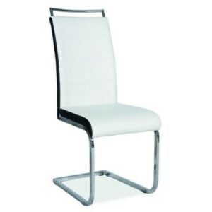 Jídelní židle H-441 bílá/černé boky SIGNAL