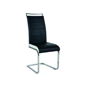 Jídelní židle H-441 černá/bílé boky SIGNAL