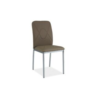 Jídelní židle H-623 tmavě béžová/chrom SIGNAL