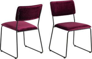 Jídelní židle v barvě bordó Actona Cornelia Actona