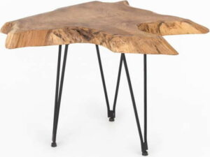 Konferenční stolek s deskou z teakového dřeva WOOX LIVING Natura