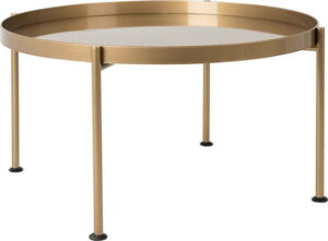 Konferenční stolek ve zlaté barvě Custom Form Hanna