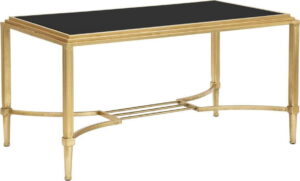 Konferenční stolek ve zlaté barvě Mauro Ferretti Roman