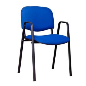 Konferenční židle ISO s područkami C14 - modro/čerbý Mazur