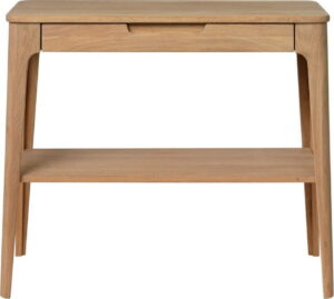 Konzolový stolek ze dřeva bílého dubu Unique Furniture Amalfi