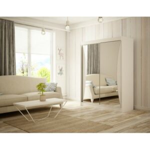 Kvalitní Šatní Skříň Twin 150 Bílý mat Furniture