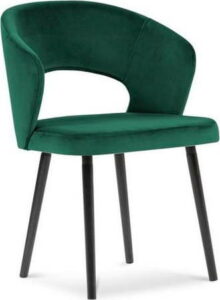 Lahvově zelená jídelní židle se sametovým potahem Windsor & Co Sofas Elpis Windsor & Co Sofas