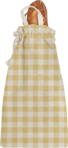 Látková taška na pečivo Linen Couture Linen Bread Bag Yellow Vichy Linen Couture