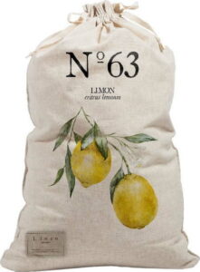Látkový vak na prádlo Linen Couture Bag Lemons