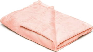 Lososově růžová mikroplyšová deka My House