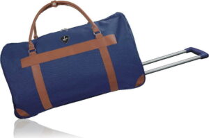 Modrá cestovní taška na kolečkách GENTLEMAN FARMER Oslo