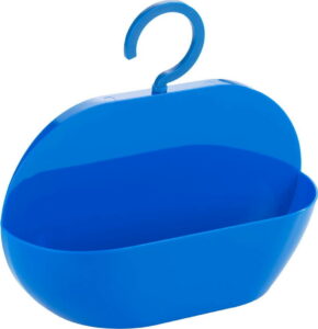 Modrá úložná závěsná kapsa do sprchy Wenko Cocktail WENKO
