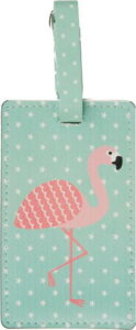 Modrá visačka na kufr Sass & Belle Flamingo Sass & Belle
