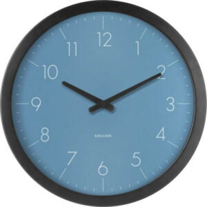 Modré nástěnné hodiny z jedlového dřeva Karlsson Dainty Karlsson