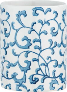 Modro-bílý keramický kelímek na kartáčky Wenko Mirabello WENKO