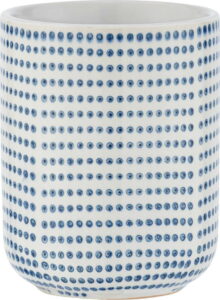 Modro-bílý keramický kelímek na kartáčky Wenko Nole WENKO