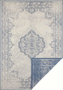 Modro-krémový venkovní koberec Bougari Cebu