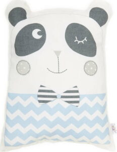 Modrý dětský polštářek s příměsí bavlny Apolena Pillow Toy Panda