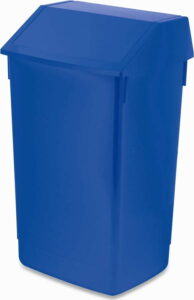Modrý odpadkový koš s vyklápěcím víkem Addis